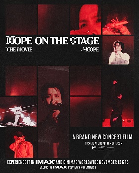 Poster for j-hope Tour 'HOPE on THE STAGE' THE MOVIE